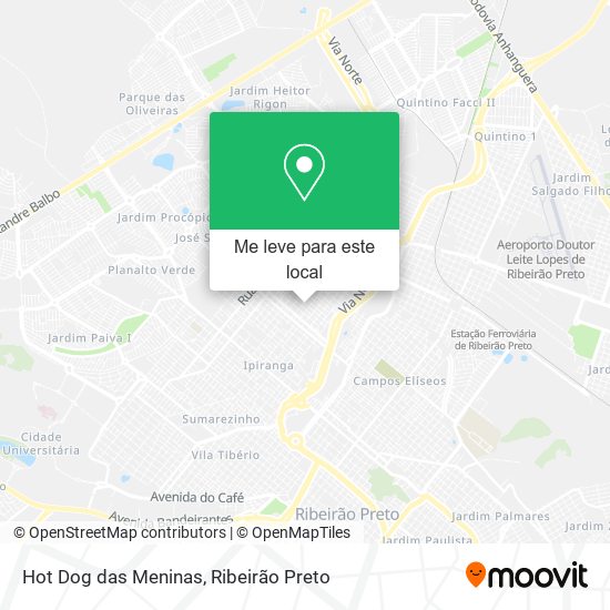 Hot Dog das Meninas mapa