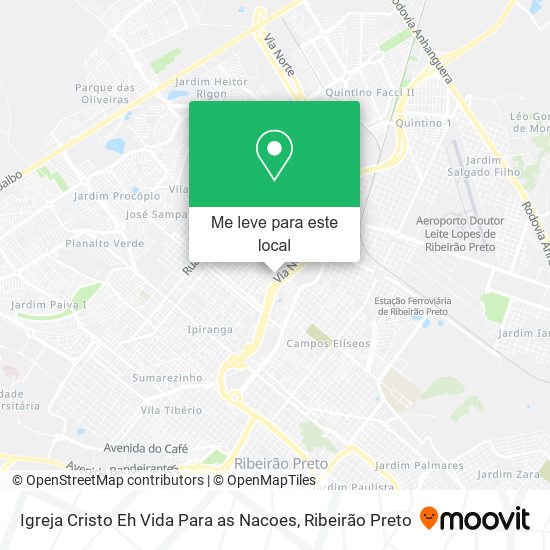 Igreja Cristo Eh Vida Para as Nacoes mapa