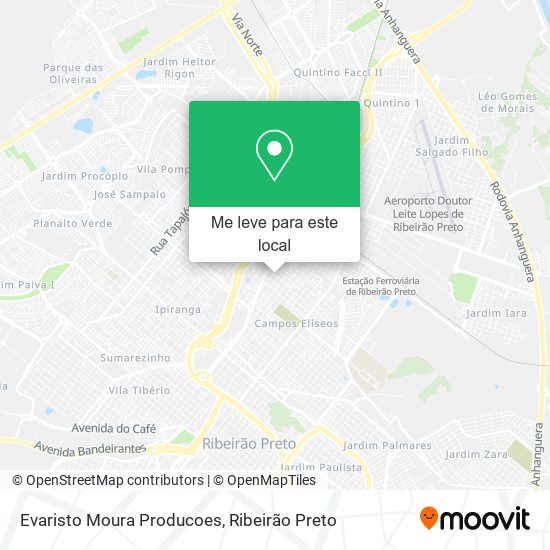 Evaristo Moura Producoes mapa