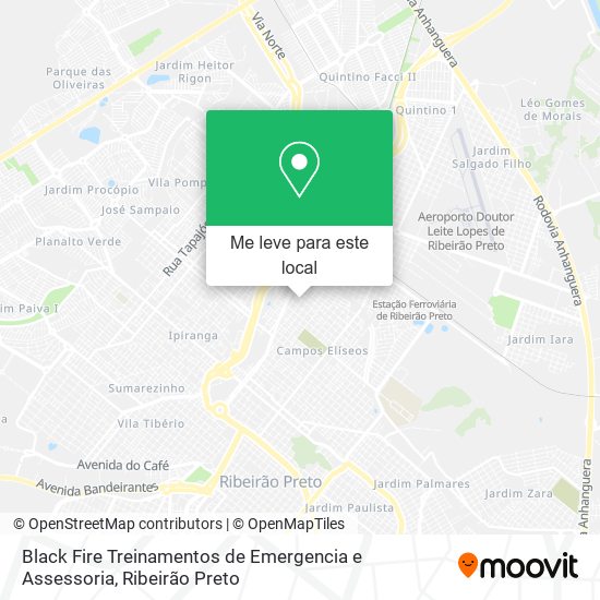 Black Fire Treinamentos de Emergencia e Assessoria mapa