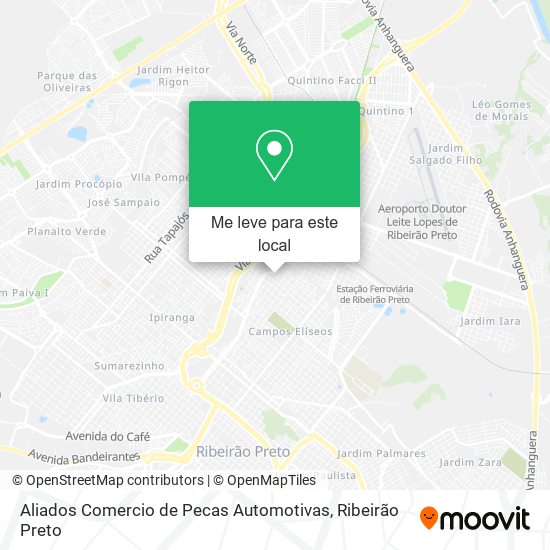 Aliados Comercio de Pecas Automotivas mapa