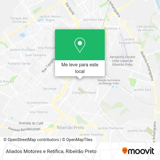 Aliados Motores e Retifica mapa
