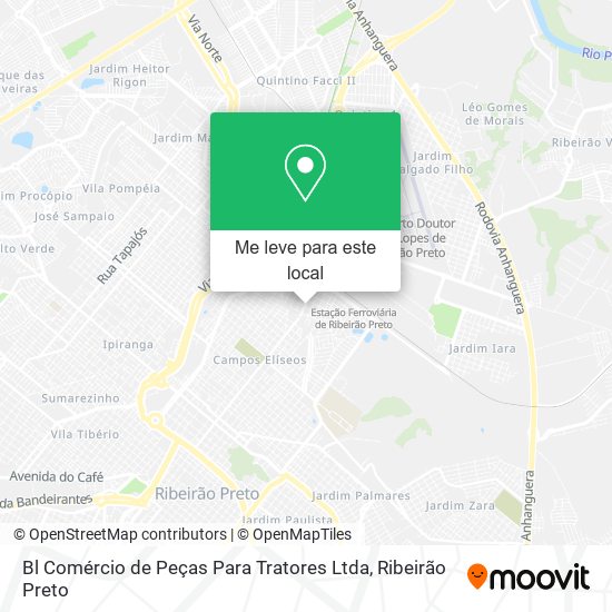 Bl Comércio de Peças Para Tratores Ltda mapa