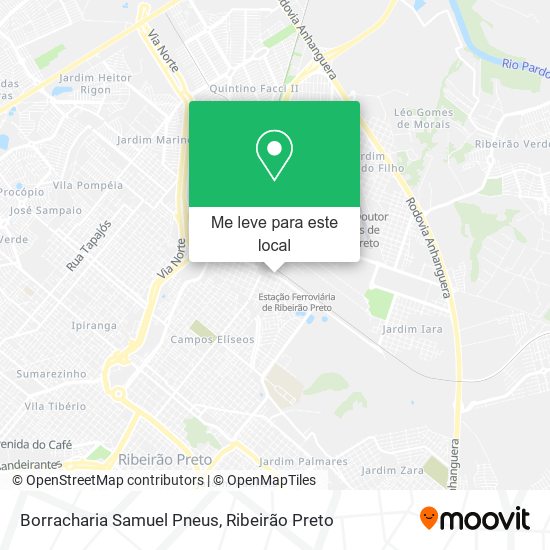 Borracharia Samuel Pneus mapa