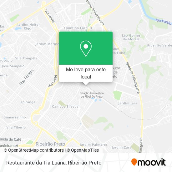 Restaurante da Tia Luana mapa