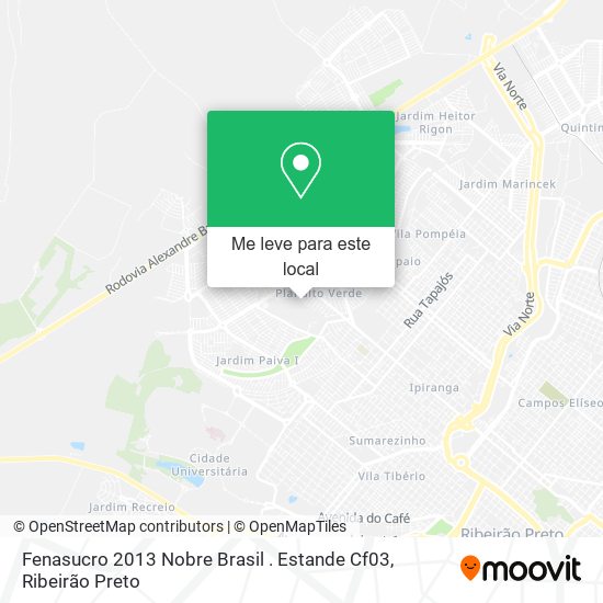 Fenasucro 2013 Nobre Brasil . Estande Cf03 mapa