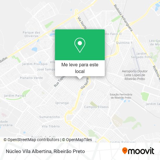 Núcleo Vila Albertina mapa