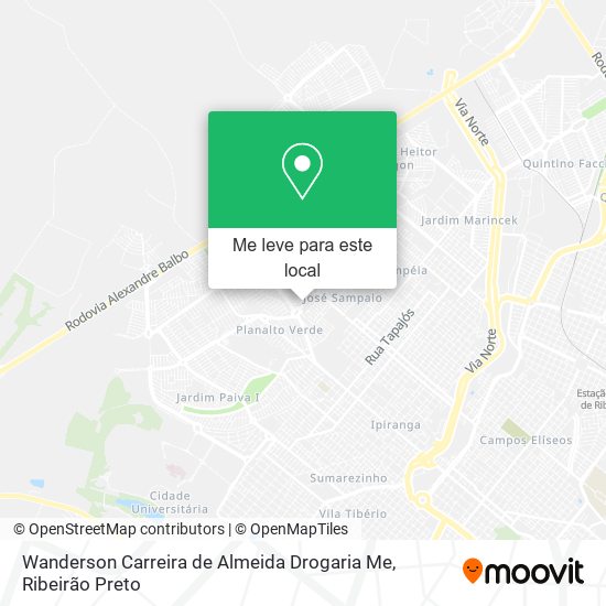 Wanderson Carreira de Almeida Drogaria Me mapa