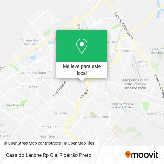 Casa do Lanche Rp Cia mapa