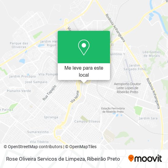 Rose Oliveira Servicos de Limpeza mapa