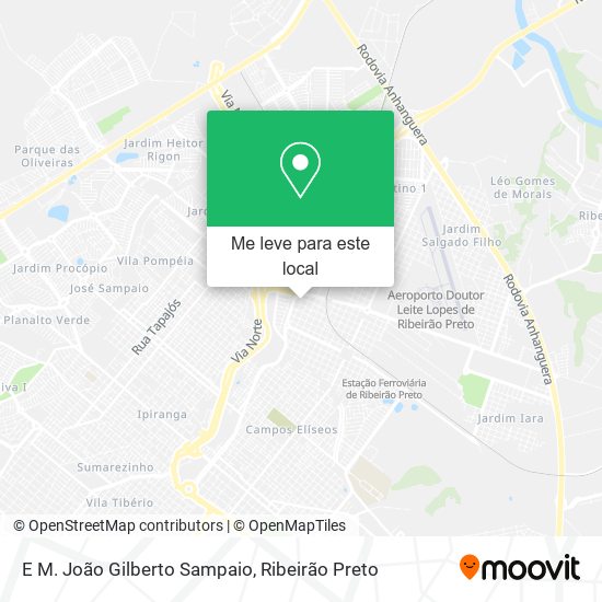 E M. João Gilberto Sampaio mapa