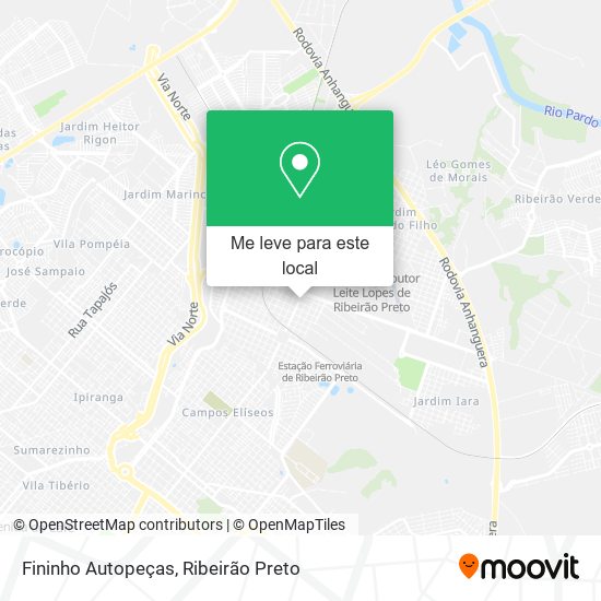 Fininho Autopeças mapa