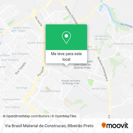 Via Brasil Material de Construcao mapa
