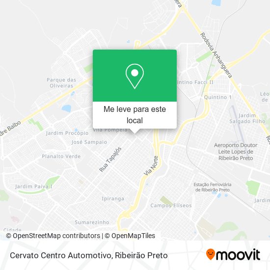 Cervato Centro Automotivo mapa