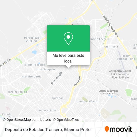 Deposito de Bebidas Transerp mapa