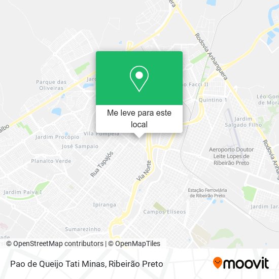 Pao de Queijo Tati Minas mapa