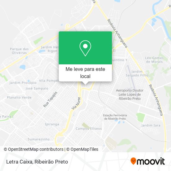 Letra Caixa mapa