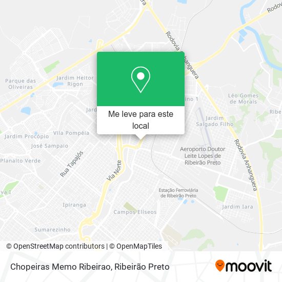 Chopeiras Memo Ribeirao mapa