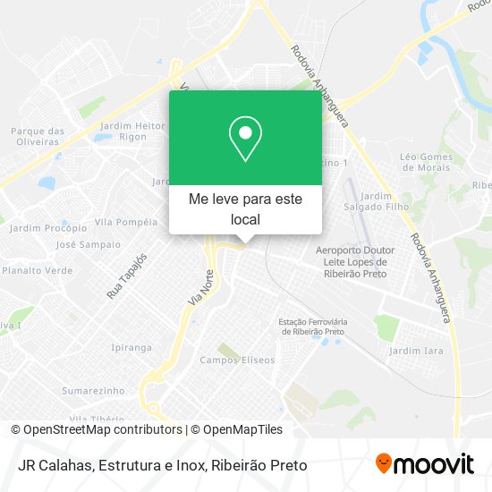 JR Calahas, Estrutura e Inox mapa