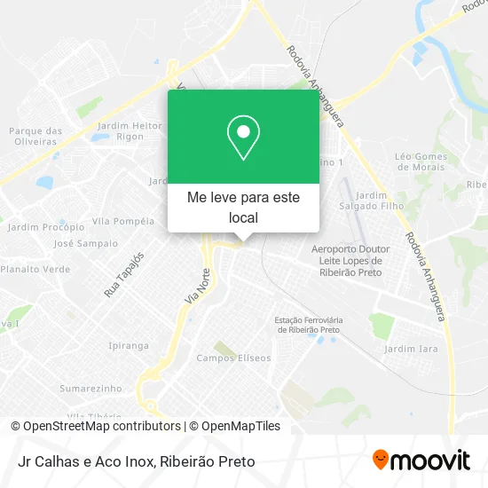 Jr Calhas e Aco Inox mapa