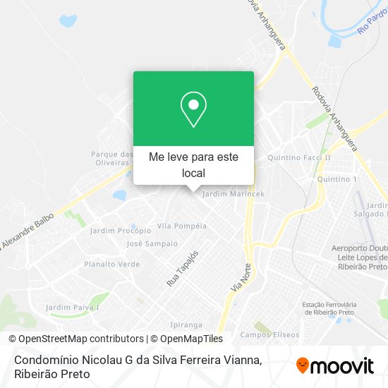 Condomínio Nicolau G da Silva Ferreira Vianna mapa
