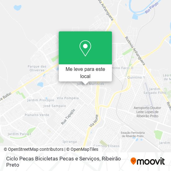 Ciclo Pecas Bicicletas Pecas e Serviços mapa