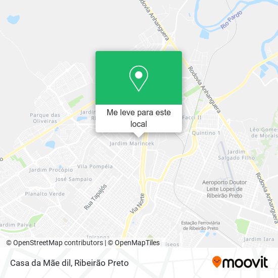 Casa da Mãe dil mapa