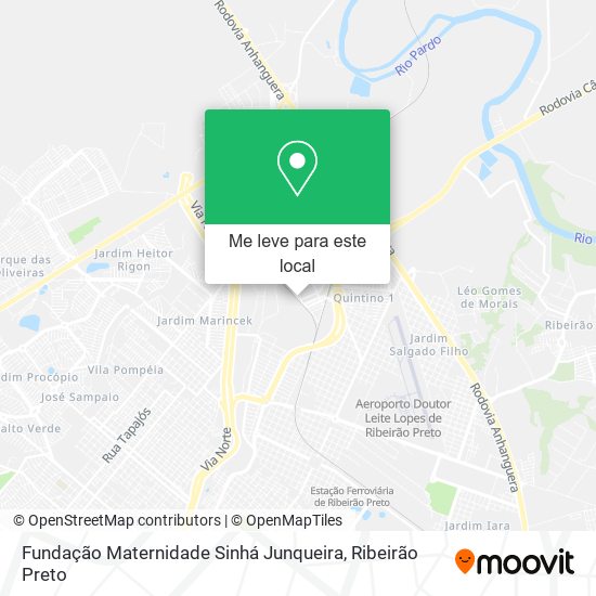 Fundação Maternidade Sinhá Junqueira mapa