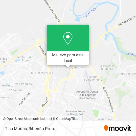Tina Modas mapa
