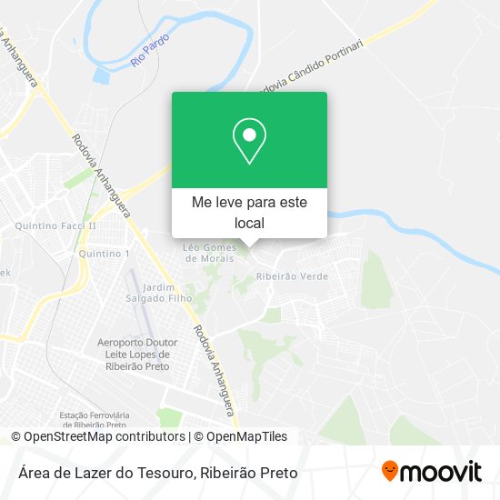 Área de Lazer do Tesouro mapa