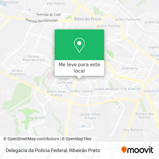 Delegacia da Polícia Federal mapa