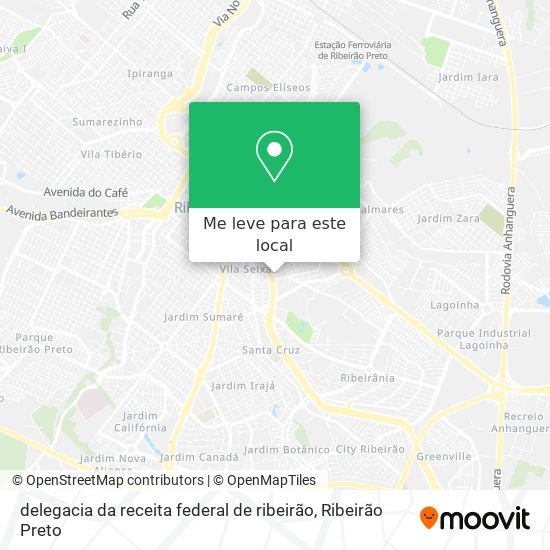 delegacia da receita federal de ribeirão mapa