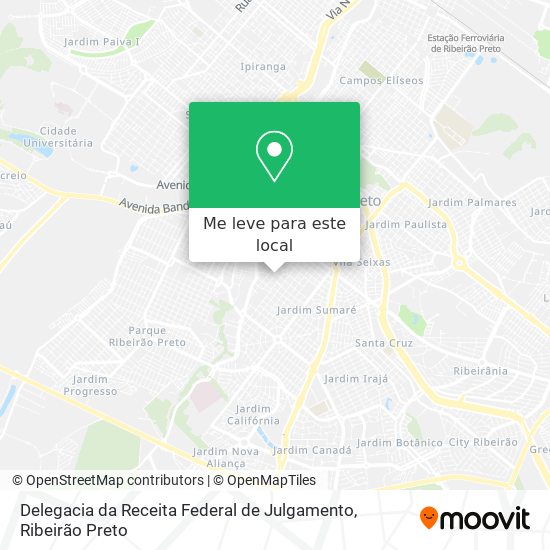 Delegacia da Receita Federal de Julgamento mapa