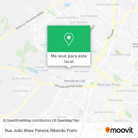 Rua João Alves Pereira mapa