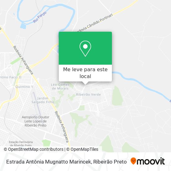 Estrada Antônia Mugnatto Marincek mapa