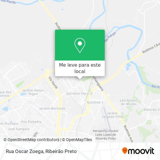 Rua Oscar Zoega mapa