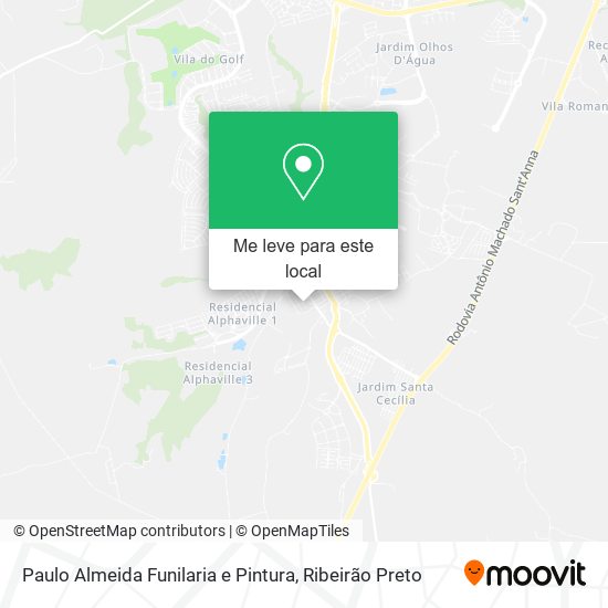 Paulo Almeida Funilaria e Pintura mapa