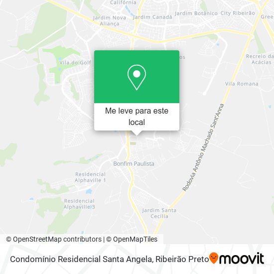Condomínio Residencial Santa Angela mapa