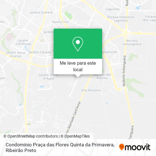 Condomínio Praça das Flores Quinta da Primavera mapa