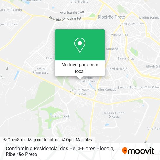 Condominio Residencial dos Beija-Flores Bloco a mapa