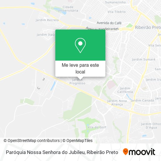 Paróquia Nossa Senhora do Jubileu mapa