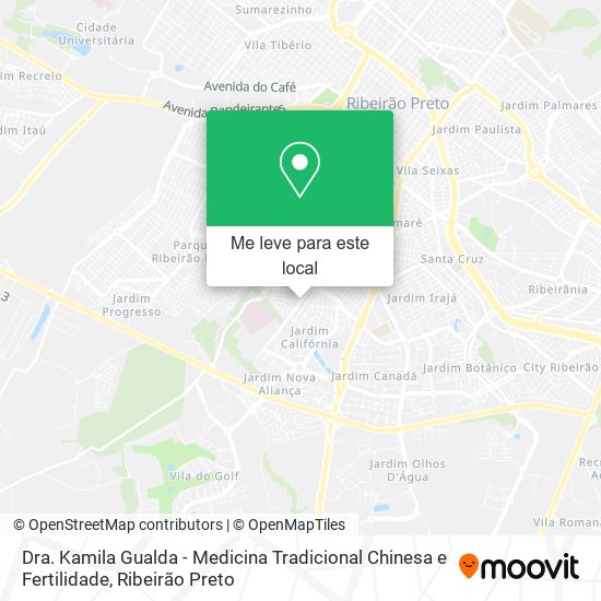 Dra. Kamila Gualda - Medicina Tradicional Chinesa e Fertilidade mapa