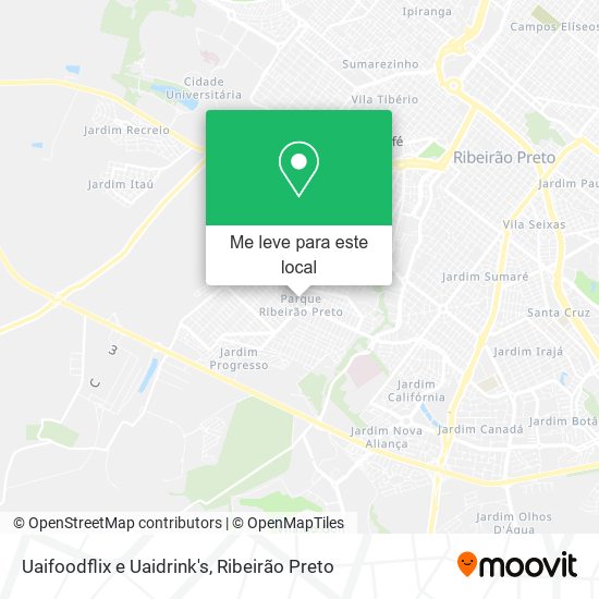 Uaifoodflix e Uaidrink's mapa