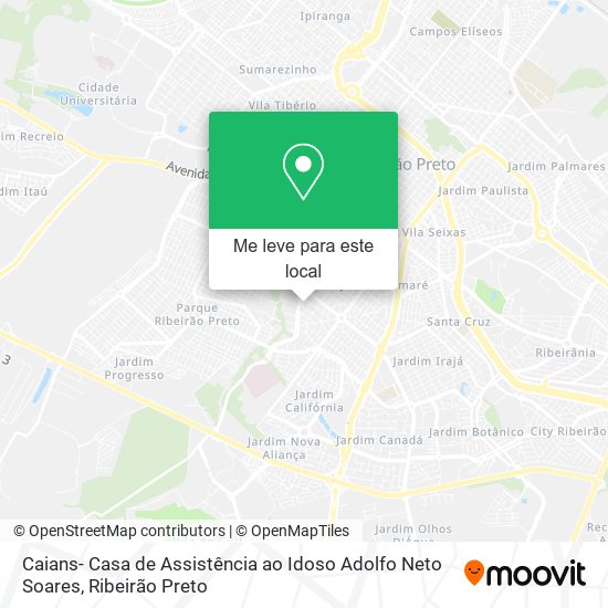 Caians- Casa de Assistência ao Idoso Adolfo Neto Soares mapa