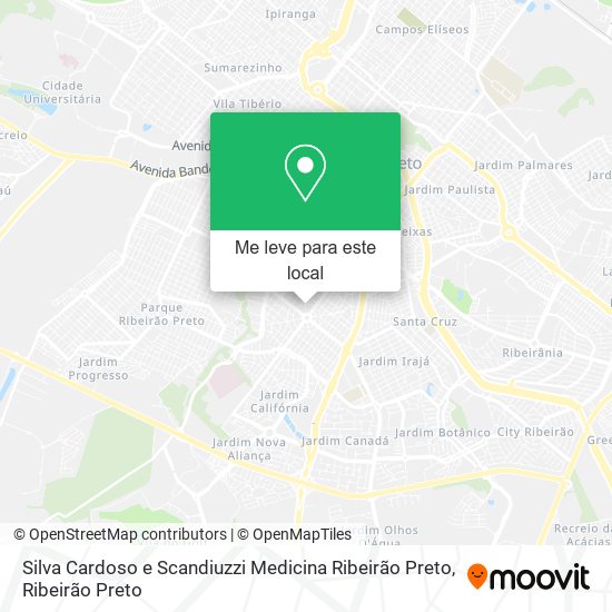 Silva Cardoso e Scandiuzzi Medicina Ribeirão Preto mapa