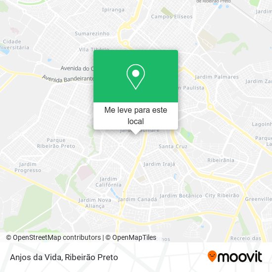 Anjos da Vida mapa
