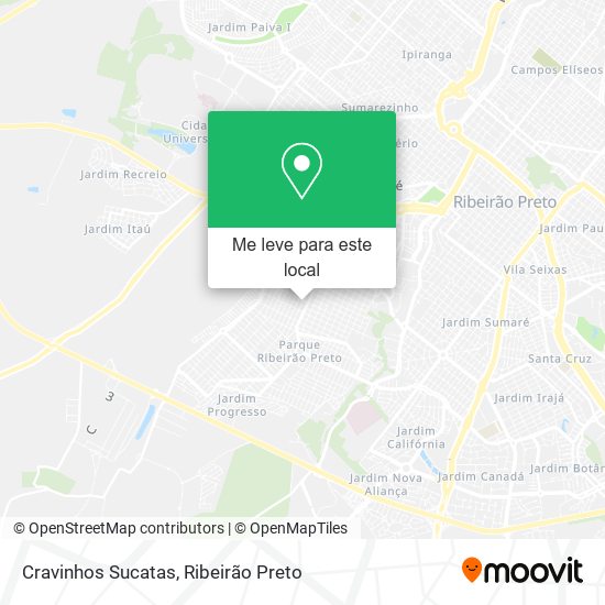 Cravinhos Sucatas mapa