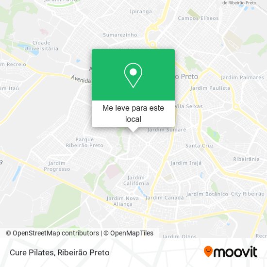 Cure Pilates mapa