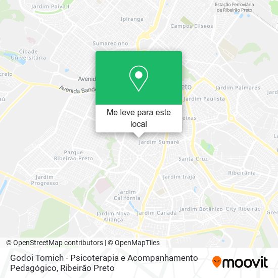 Godoi Tomich - Psicoterapia e Acompanhamento Pedagógico mapa