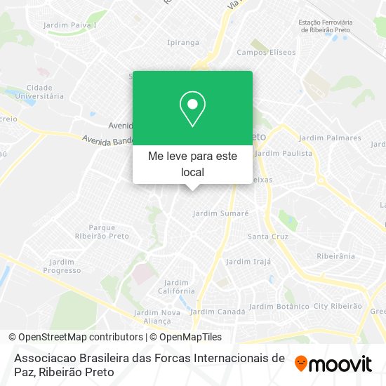 Associacao Brasileira das Forcas Internacionais de Paz mapa